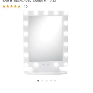 Light up vanity mirror